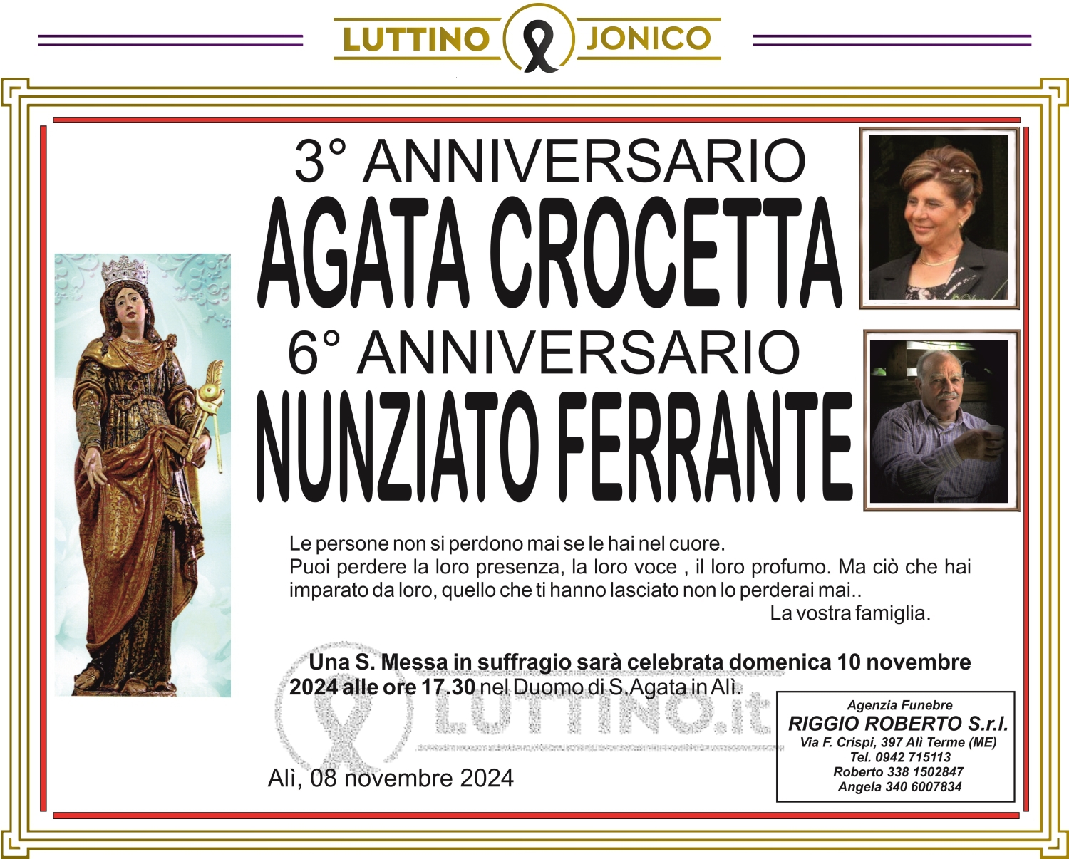 Agata Crocetta e Nunziato Ferrante 